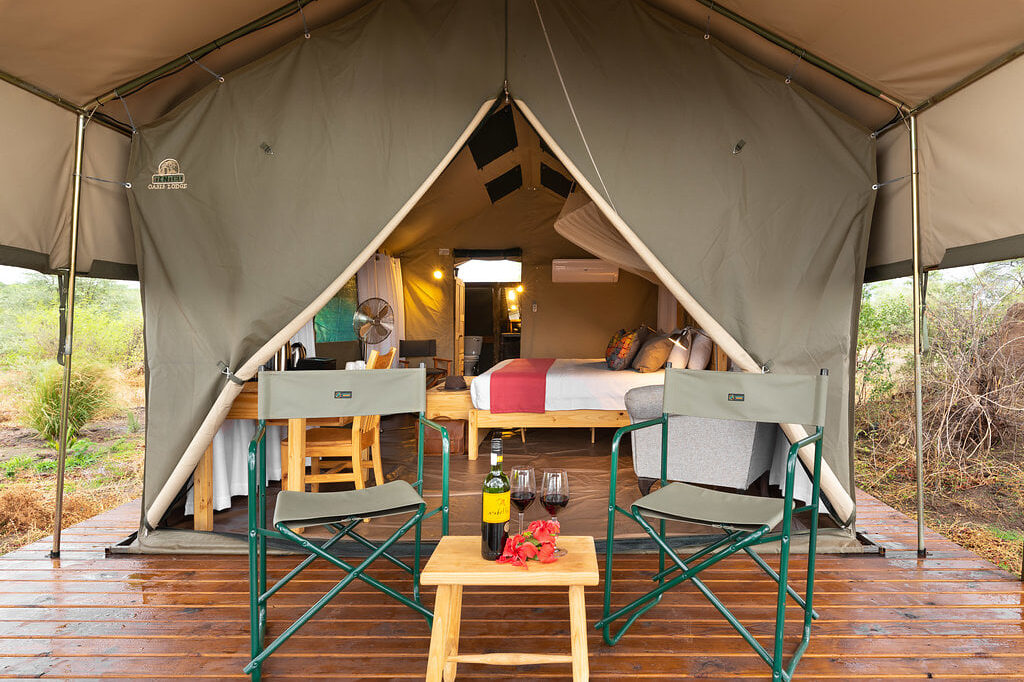 Tlouwana Camp, Zelt